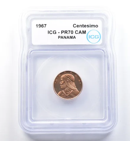 1967 Panama Centesimo PR70 CAM ICG a1158