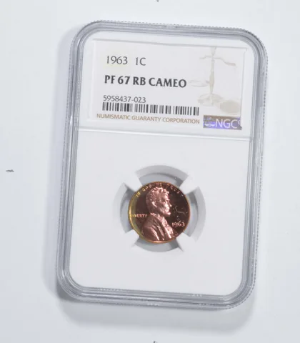 PF67 RB CAM 1963 Lincoln Memorial Cent - Graded NGC a6899