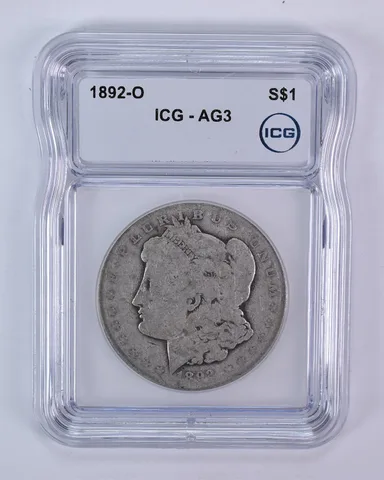 1892-O Morgan Silver Dollar AG3 ICG Lowball