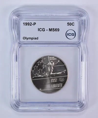 1992-P Olympic Gymnastics Commemorative Half Dollar MS69 ICG