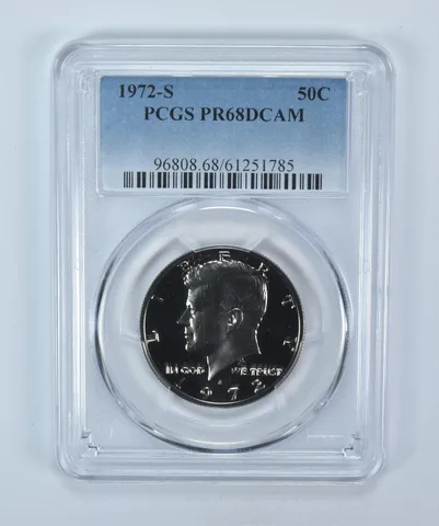 1972-S Kennedy Half Dollar PR68 DCAM PCGS Blue Label
