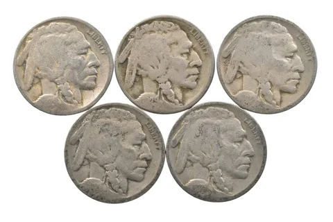 BETTER Lot 1929-D 1929-S 1927-D Worn Date 1928-S Buffalo Nickel Collection *147