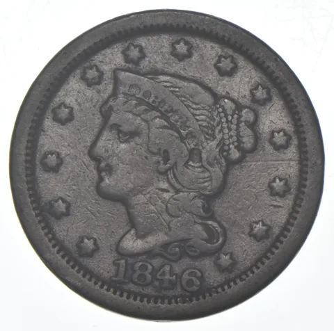 1846 Braided Hair Large Cent - N.1 - SD RPD 18 a8420