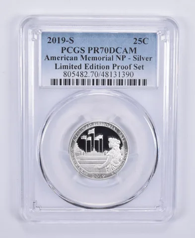 2019-S Quarter Silver American Memorial Limited Edition Set PR70 PCGS