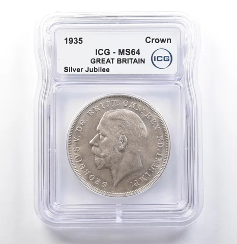 1935 Great Britain Crown Silver Jubilee MS64 ICG *9899