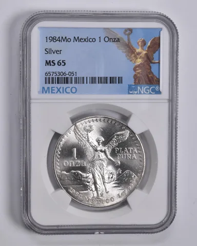 1984 Mexico 1 Onza Libertad Mexican MS65 NGC