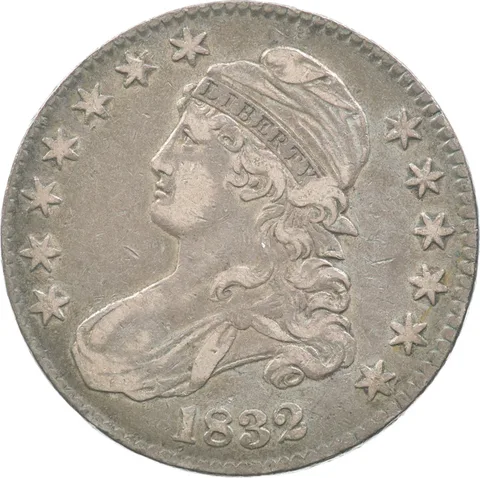 1832 Capped Bust Half Dollar 107 a8142