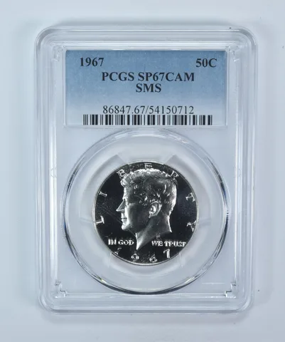 1967 Kennedy Half Dollar SMS SP67 CAM PCGS Blue Label
