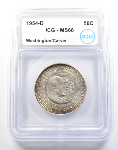 1954-D Washington Carver Commemorative Half Dollar MS66 ICG *0158