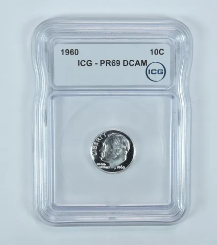 1960 Roosevelt Dime PR69 DCAM ICG