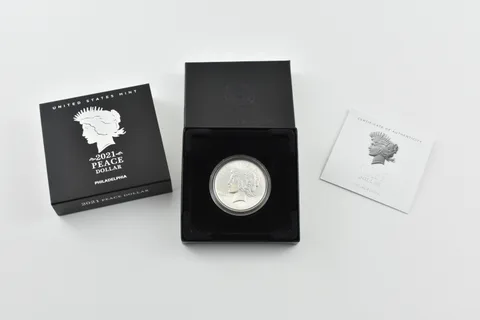 2021 Peace Silver Dollar - Philadelphia COIN in OGP w/ COA