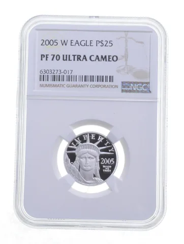 PF70 UCAM 2005-W $25 American Platinum Eagle - Graded NGC a6037