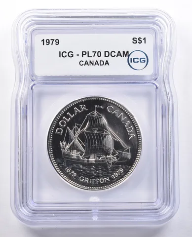 1979 Canada 1 Dollar Silver Griffon PL70 DCAM ICG