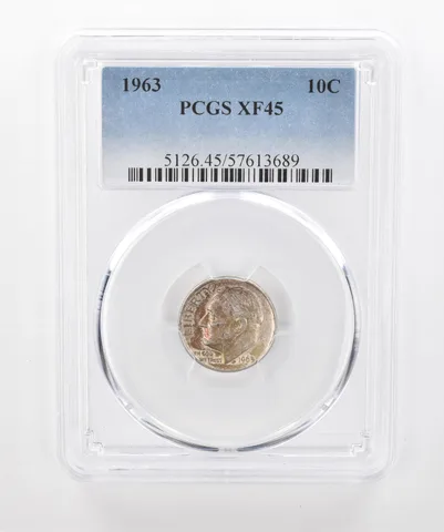 1963 Roosevelt Dime XF45 PCGS Beautiful Tone *1555