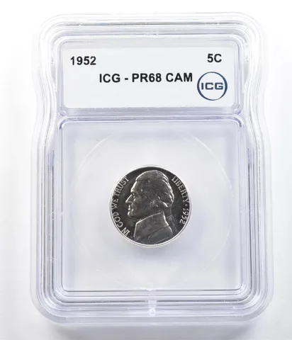 1952 Jefferson Nickel PR68 CAM ICG *6293