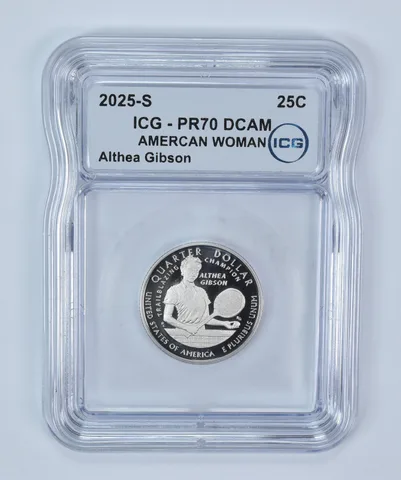 2025-S American Women Quarter Althea Gibson PR70 DCAM ICG