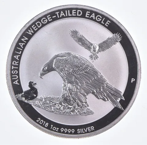 Better Date 2018 Australia $1 1 Oz. Silver Wedge-Tailed Eagle World Coin *742