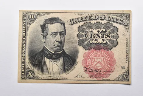 1874-A 10 Cents United States Fractional Currency a9544