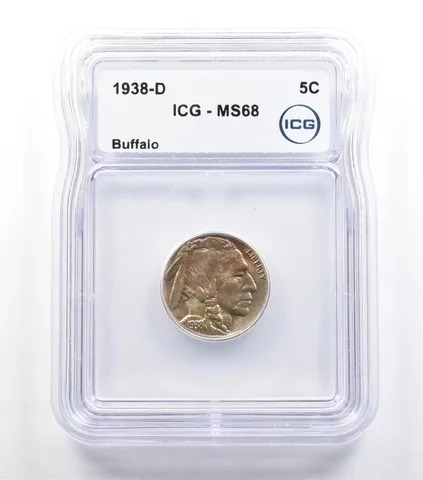 1938-D Indian Head Buffalo Nickel MS68 ICG *5541