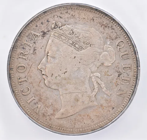1896 Straits Settlements 50 Cents EF45 ICG Beautiful Tone *1912
