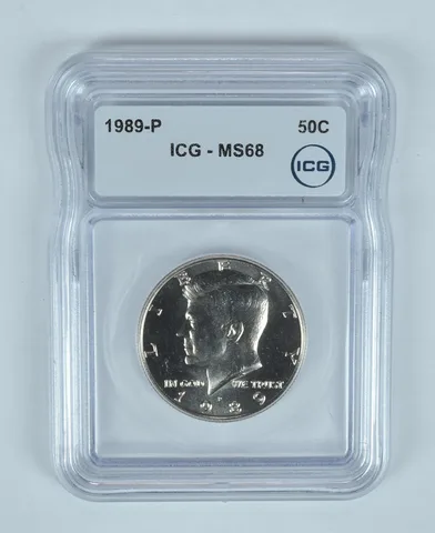 1989-P Kennedy Half Dollar MS68 ICG
