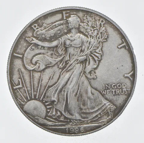 Rarest 1996 American Silver Eagle - Key Date - Rare LOW MINTAGE *346