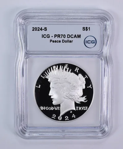 2024-S Peace Silver Dollar PR70 DCAM ICG