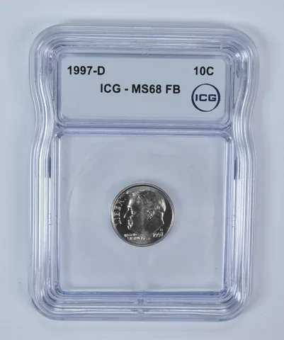 1997-D Roosevelt Dime MS68 FB ICG