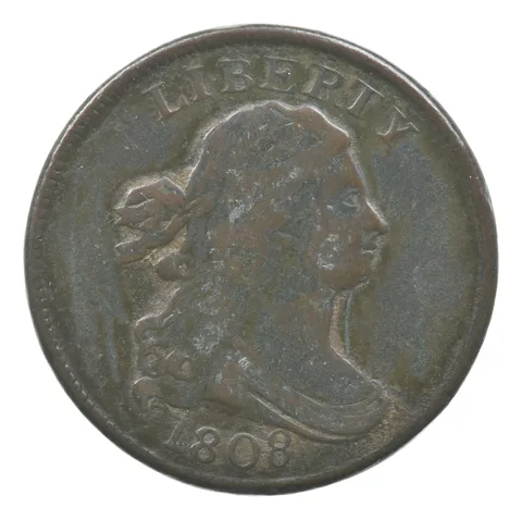1808 Draped Bust Half Cent *6827