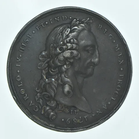 1789 Mexico 8 Reales Proclamation Bust *9377