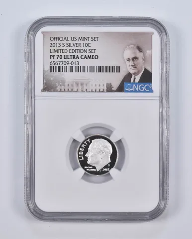 2013-S Silver Roosevelt Dime US Mint Limited Edition PF70 UCAM NGC Special