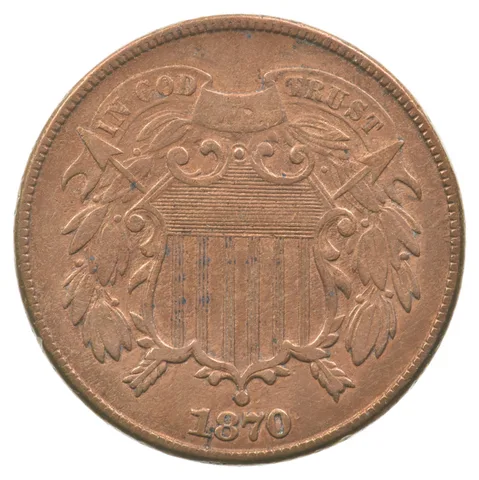 1870 Two Cent Piece *7295
