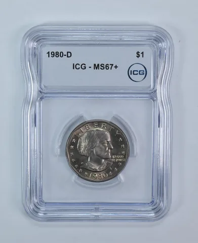 1980-D Susan B Anthony $1 MS67+ ICG Top Population