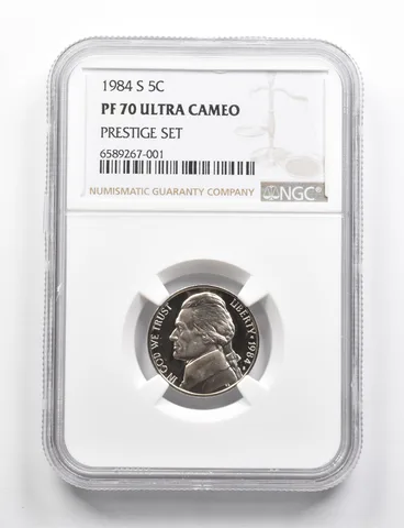 PF70 UCAM 1984-S Jefferson Nickel Prestige Set NGC RARE PEDIGREE *9770