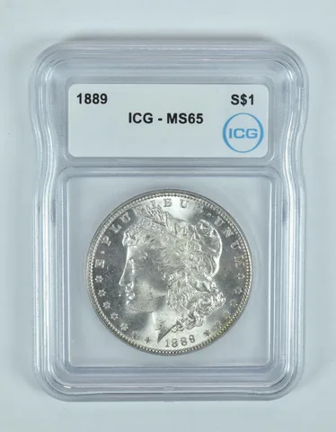 1889 Morgan Silver Dollar MS65 ICG