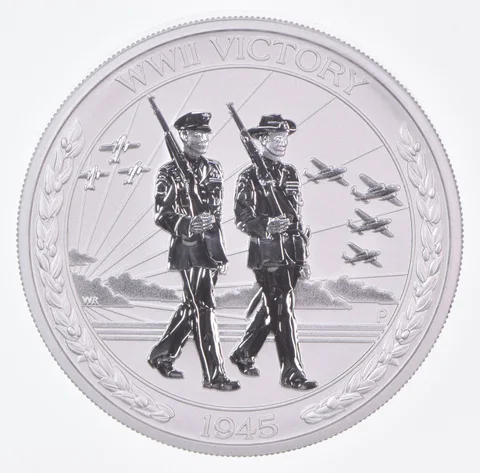 2020 Australia 2 Dollars Silver WWII Victory 2 Oz Silver