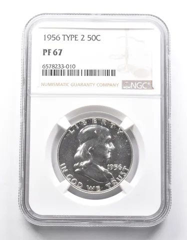 PF67 1956 Franklin Half Dollar Type 2 NGC *0024