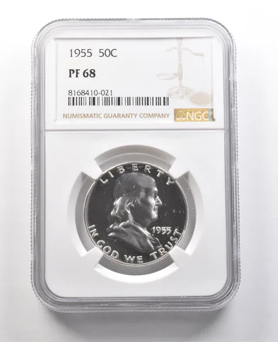 1955 Franklin Half Dollar PF68 NGC Great Contrast a8954