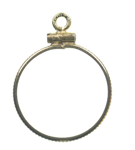 12k 0.6 Gram Gold Filled 15.5mm Coin Bezel Pendant Frame Edge *4953