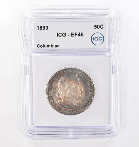 1893 Columbian Exposition Commemorative Half Dollar EF45 ICG Nice Tone *4303