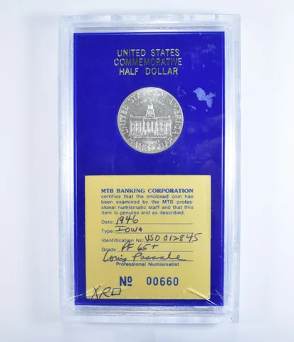 PROOF 1946 Iowa State Centennial Commemorative Half Dollar - Graded MTB *7317