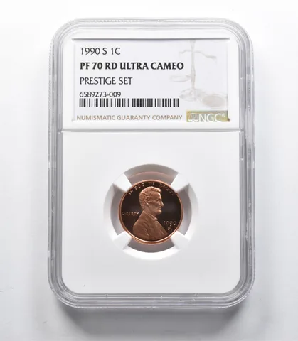 PF70 RD UCAM 1990-S Lincoln Memorial Cent Prestige Set NGC *9346