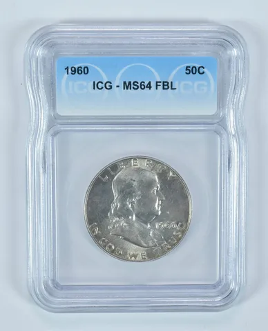 1960 Franklin Half Dollar MS64 FBL ICG