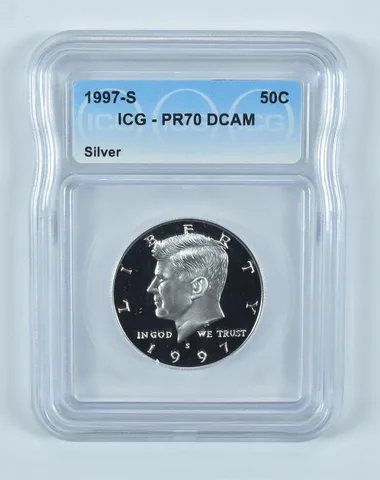 1997-S Kennedy Half Dollar Silver PR70 DCAM ICG