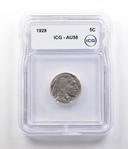 1928 Indian Head Buffalo Nickel AU58 ICG *2617