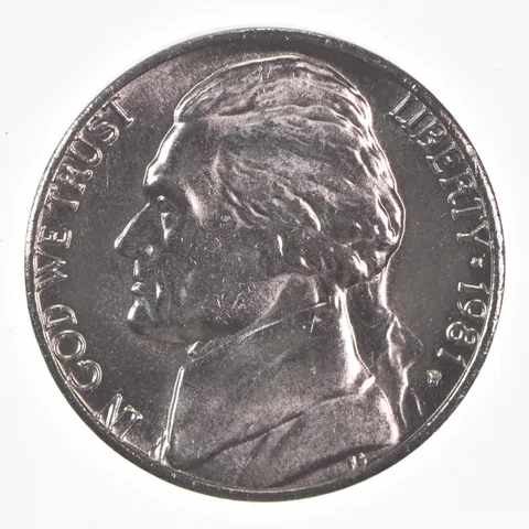 1981-P Jefferson Nickel Unc