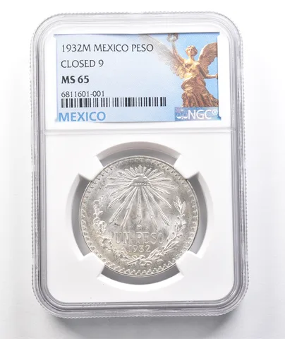 1932 M Mexico Peso Close 9 MS65 NGC a3585