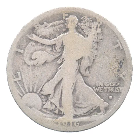1916-S Walking Liberty Half Dollar Obverse a8663
