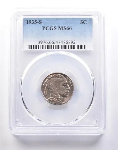 1935-S Indian Head Buffalo Nickel MS66 PCGS *7257