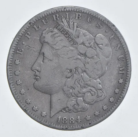 Early - 1884-S Morgan Silver Dollar - 90% US Coin *953